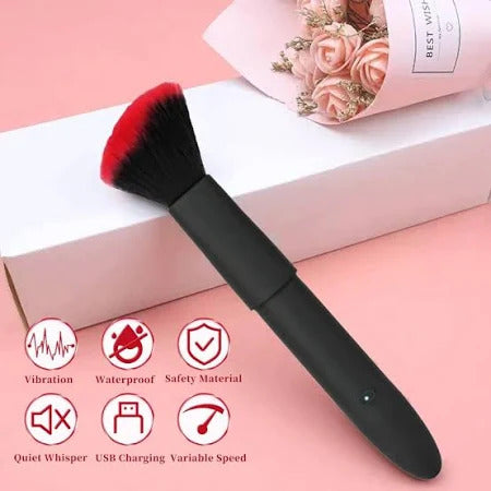 Glowgasm™ 10-Mode Vibrating Makeup Brush Set – Flawless Beauty Meets Pleasure